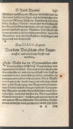 Das XXXVII. Capitel.