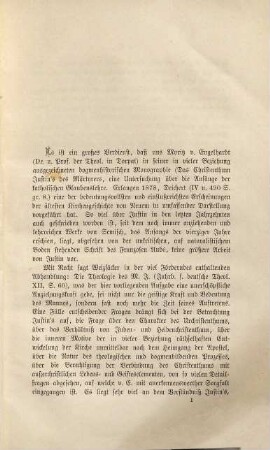 Justin der Märtyrer und sein neuester Beurtheiler