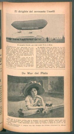 El dirigible del aeronauta Usuelli