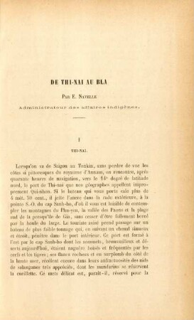 De Thi-nai au Bla par E. Navelle, administrateur des affaires indigènes