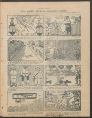 1910 - Cultura, Progreso, Civilisacion, Etcétera [Cómic]