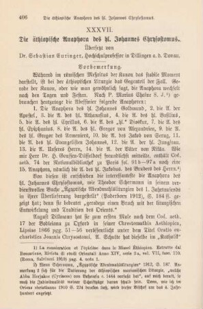 406-414 Die äthiopische Anaphora des hl. Johannes Chrysostomus
