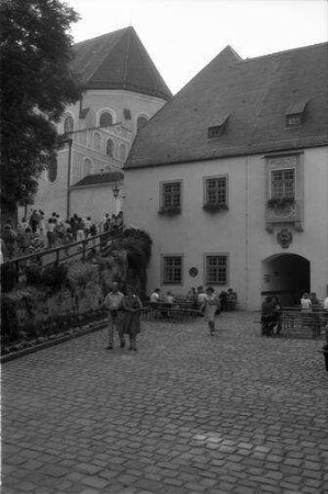 Andechs: Aufgang zum Kloster