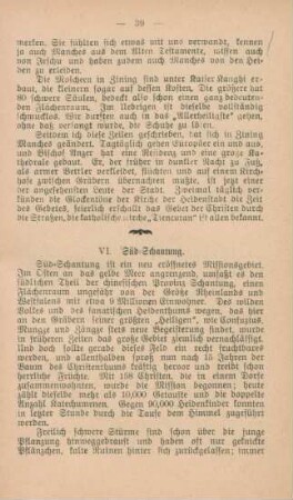 VI. Süd-Schantung