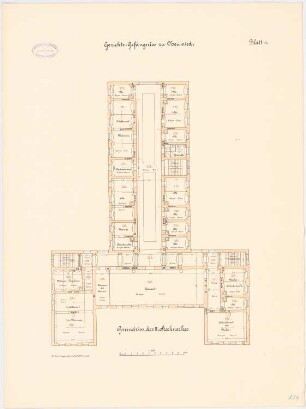 Gerichtsgefängnis, Neuwied: Grundriss Keller 1:100