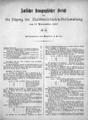 No. 33, 17. November 1887