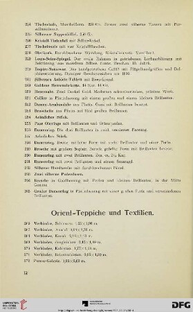 Orient-Teppiche und Textilien (Nr. 266-316)