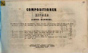 Compositionen für die Zither, 7. Die schlaffende Sennerin : Polka und Prater-Polka ; für Zither ; op. 10