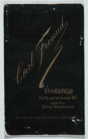 Porträt Ferdinand Schrey : Foto-/Bildersammlung Stenografische Sammlung. Porträt Ferdinand Schrey. Photographie. Carte de visite (um 1890; C. Freund). Dresden: SLUB P a 0532