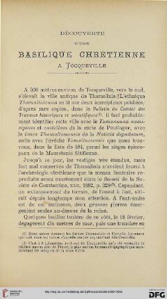 Sér. 4: Découverte d'une basilique chretienne à Tocqueville