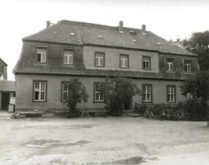 Dippoldiswalde, Altenberger Straße 40. Gutshof, ehemaliges Vorwerk Wolframsdorf (18. Jahrhundert, 1778). Hofansicht
