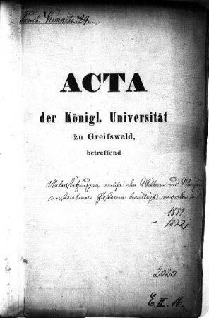 Unterstützung der Witwen und Waisen verstorbener Pastoren in Kemnitz