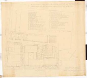 Botanisches Institut der Universität Köln: Vorentwurf für die vorläufige Gestaltung des Geländes: Grundriss 1:200