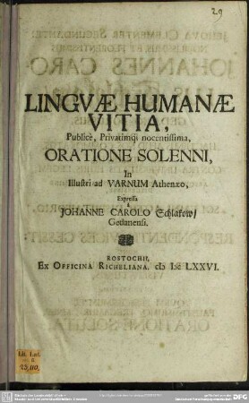 Vitia linguae humanae