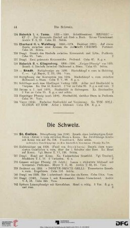 Die Schweiz (Nr. 735-807)