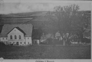 Postkartenansicht von Gelenau Erzgebirge : Postkartenansicht von Gelenau Erzgebirge. Lehngericht mit Gerichtseiche