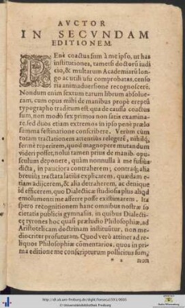 Auctor In Secundam Editionem