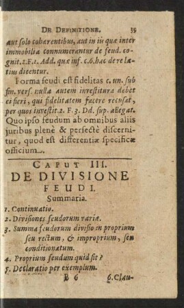 Caput III. De Divisione Feudi.