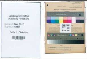 Entnazifizierung Christian Peitsch , geb. 16.07.1890 (Kaufmann)