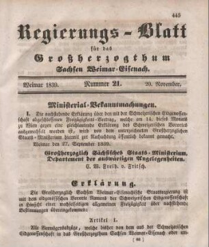 Nr. 21 : 20. November 1839