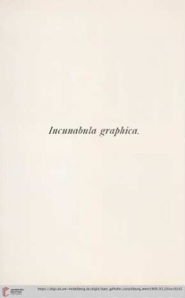 Incunabula graphica