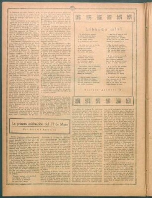 La primera celebración del 25 de Mayo