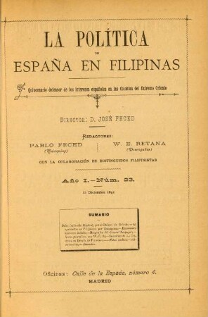Núm. 23. 22 Diciembre 1891