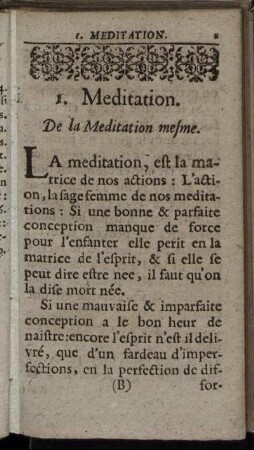I. Meditation. - 10. Meditation.