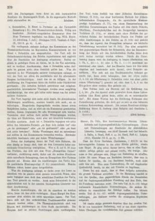 280-281 [Rezension] Haase, Felix, Zur Bardesanischen Gnosis