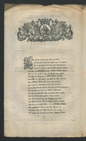 [Bei dem Trauungs - Feste Des Wohlgebohrnen und Rechtshochgelahrten Herrn Herrn Christian Adolph Günther ...]