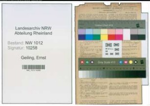 Entnazifizierung Ernst Geiling , geb. 19.07.1893 (Bueffetier)