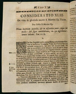 342-346, CONSIDERATIO XLIII. De vita, & gloriosa morte S. Martini Ep. Turon.
