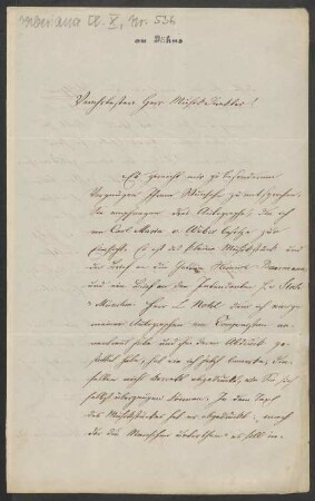 Brief an Friedrich Wilhelm Jähns : 07.05.1867