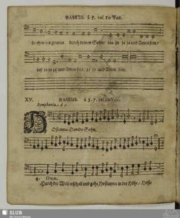 XV. Hosianna Davids Sohne