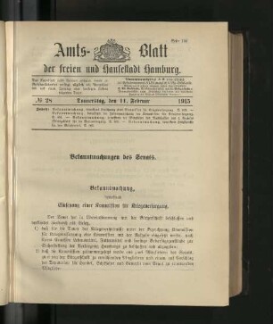 No. 28, 11. Februar 1915