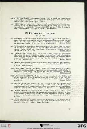 D) Figuren und Gruppen (Nr. 146-158)