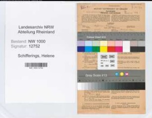 Entnazifizierung Helene Schifferings, geb. 12.08.1905 (Bankangest.)