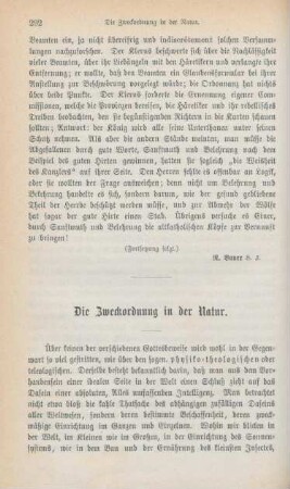292-307 Die Zweckordnung in der Natur