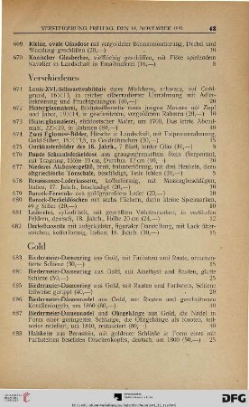 Verschiedenes (Nr. 671-682)