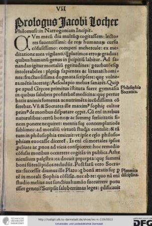 Cum mecum diu multumque cogitassem, lectores faventissimi, de rerum humanarum cursu confusissimo...