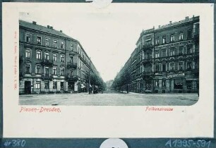 Die Falkenstraße in Plauen bei Dresden