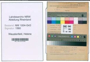 Entnazifizierung Helene Weustenfeld , geb. 09.03.1895 ()
