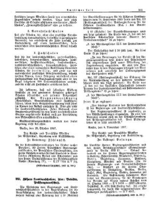 Höhere Landbauschulen; hier: Beiräte, Prüfungsausschuß : [Erziehung] ; [Für das Reich] ; [Amtliche Erlasse] ; [Amtlicher Teil]