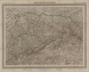 Karte vom Königreich Sachsen, 1:300 000, Lothographie, 1904 : Königreich Sachsen / entworfen von A. Herrich. - erg.. - 1:300 000. - Glogau : Flemming , [19]04. - 1 Kt. ; 77 x 57 cm (Carl Flemmings General-Karten ; 18)