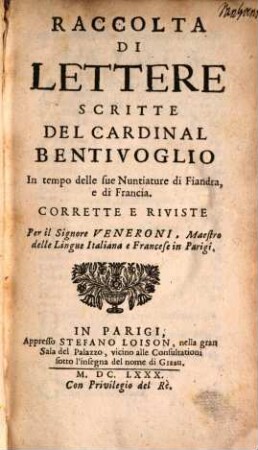 Raccolta Di Lettere