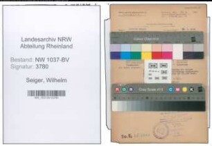 Entnazifizierung Wilhelm Seiger , geb. 26.05.1910 (Maurer)