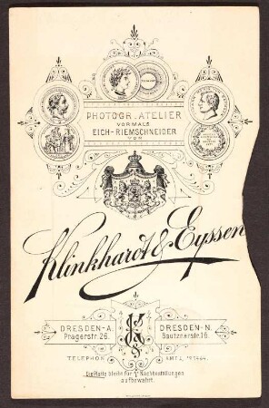 Porträt Gustav Otto Beutler : Foto-/Bildersammlung Stenografische Sammlung. Porträt Gustav Otto Beutler. Photographie (um 1895; Klinkhardt & Eyssen). Dresden: SLUB P a 0839