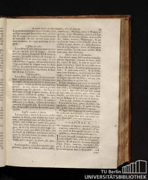 Chapitre X. Des longueurs & largeurs de toutes sortes de drapperie, camelotterie, barracans, & autres sortes de Marchandises de laines, de Manufactures, tant de France qu'Etrangéres.