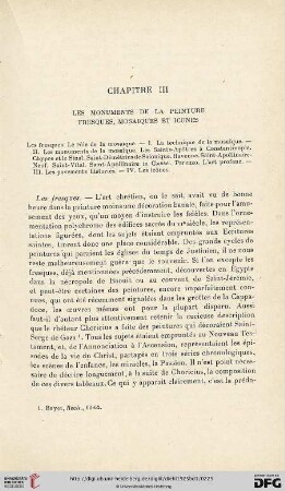 Chapitre III: Les monuments de la peinture- Fresques, mosaiques et icones