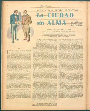 La ciudad sin alma : El folletín de "Mundo Argentino"
